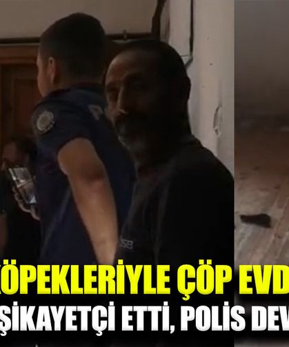 Evini çöp eve çeviren kadın gözaltına alındı