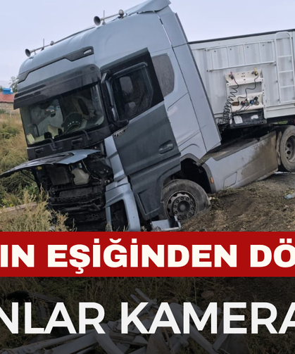 Faciadan dönülen kaza anı güvenlik kamerasında