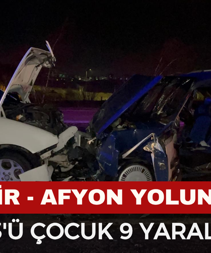 Eskişehir-Afyonkarahisar karayolunda iki araç kafa kafaya çarpıştı