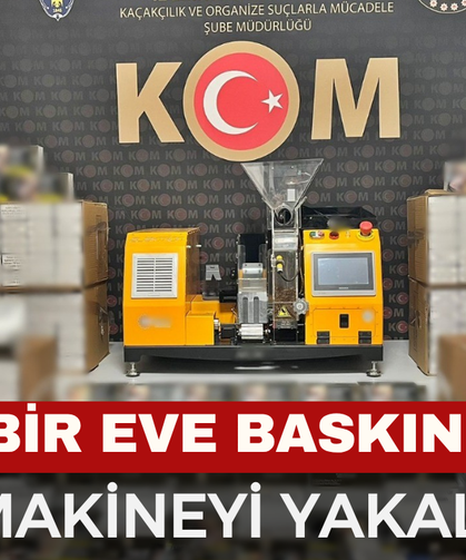 Polis sigara doldurma makinesi ele geçirdi