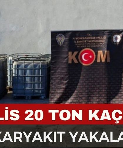 Afyon'da polis kaçak akaryakıt yakaladı