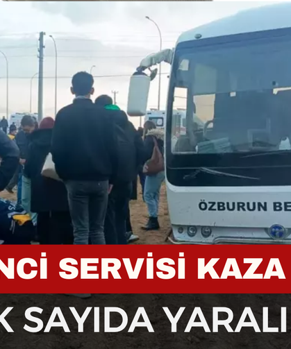 Afyonkarahisar’da Öğrenci Servisi Kaza Yaptı