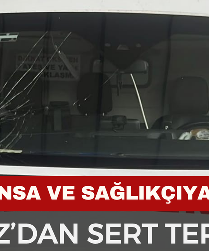 Kazaya Giden Sağlıkçı Darp Edildi, Ambulansa Zarar Verildi