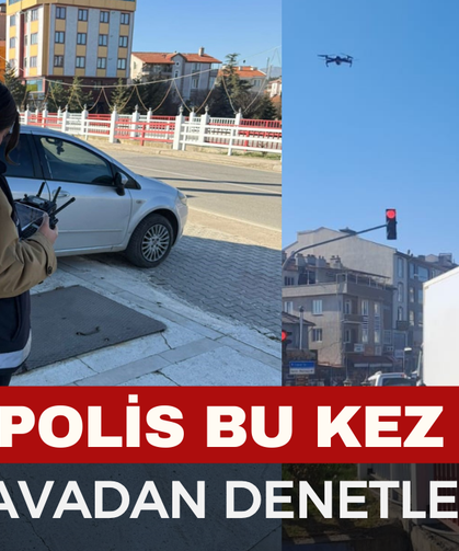 Şuhut’ta dron destekli trafik denetimi yapıldı