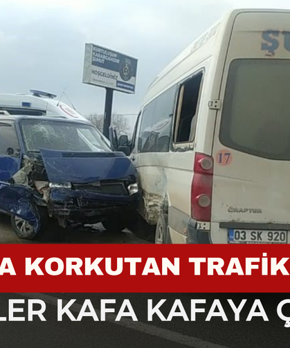 Afyon’da Korkutan Trafik Kazası