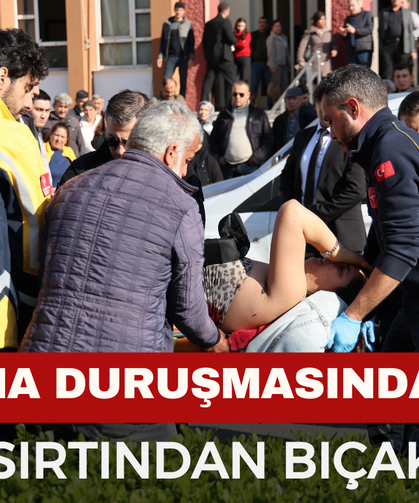 Boşanma duruşmasından çıktı, eşini sırtından bıçakladı