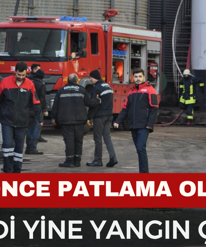 Geçtiğimiz ay yanan yağ fabrikasında yine yangın çıktı