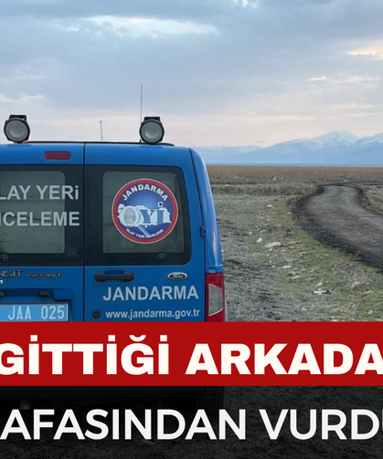 Ava gittiği  arkadaşını vurdu