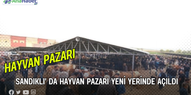 Sandıklı' da Hayvan Pazarı Yeni Yerinde Açıldı