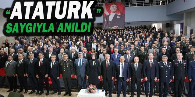 Atatürk Saygıyla Anıldı