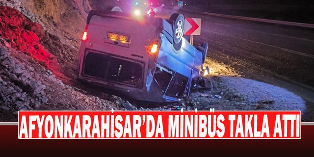 Takla Atan Minibüste 3 Kişi Yaralandı
