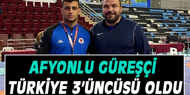 Güreşçi Eyyup Çetin Türkiye üçüncüsü oldu 