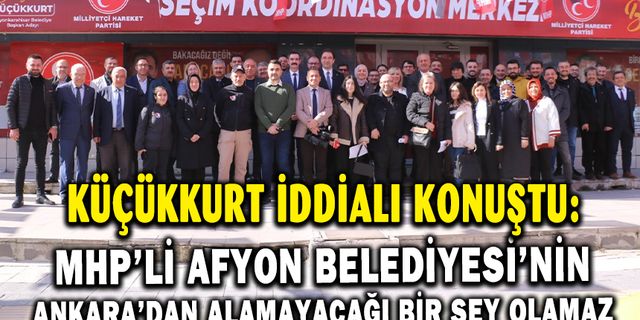 MHP yönetimindeki Afyon Belediyesi’nin Ankara’dan alamayacağı bir şey olamaz