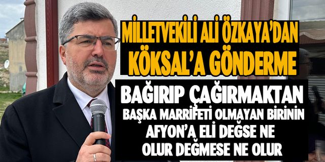 Milletvekili Özkaya'dan Köksal'a 'bağırma' göndermesi