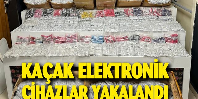 Afyonkarahisar'da kaçak elektronik cihazlar yakalandı