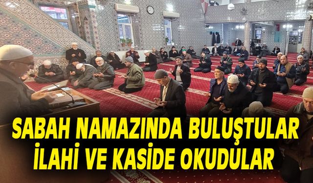 Sabah namazında buluştular