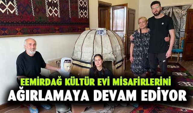Emirdağ kültür evi misafirlerini ağırlamaya devam ediyor
