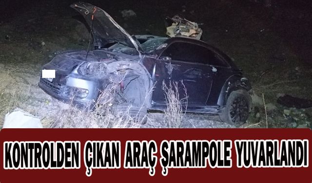 Şarampole giren otomobilde 5 kişi yaralandı