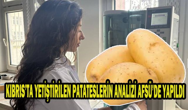 KIBRIS’TA YETİŞTİRİLEN PATATESLERİN ANALİZİ AFSÜ’DE YAPILDI