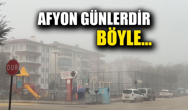 Afyonkarahisar 4 gündür sisli havayla mücadele ediyor