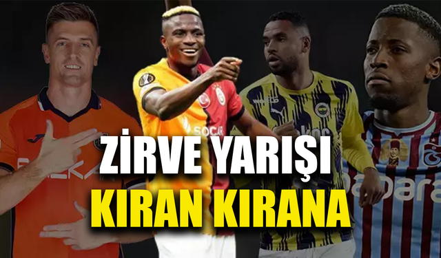 Süper Lig'de gol krallığı yarışı devam ediyor