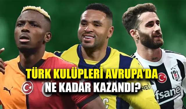 Türk takımlarının UEFA gelirleri belli oldu
