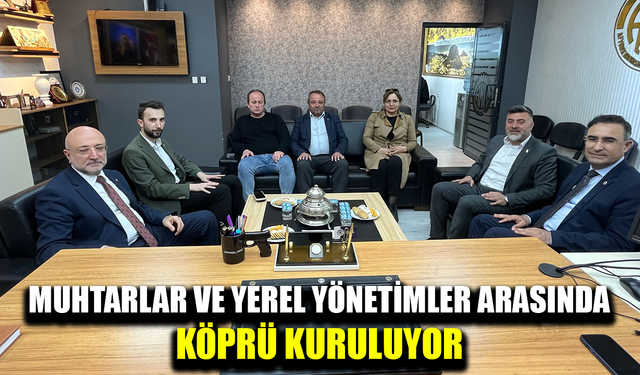 AK Parti heyetinden Muhtarlar Derneği’ne tebrik ziyareti