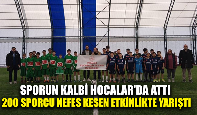 Sporun kalbi Hocalar'da attı: 200 sporcu nefes kesen etkinlikte yarıştı
