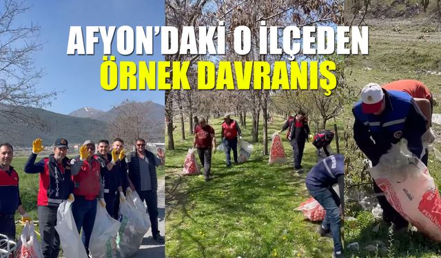 Çay’da çevreye duyarlı örnek bir hareket!