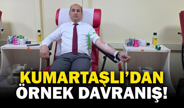 Kumartaşlı'dan örnek davranış!