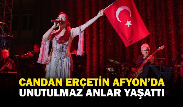 Afyon'da 19 Mayıs Coşkusu Candan Erçetin Konseri ile Taçlandı