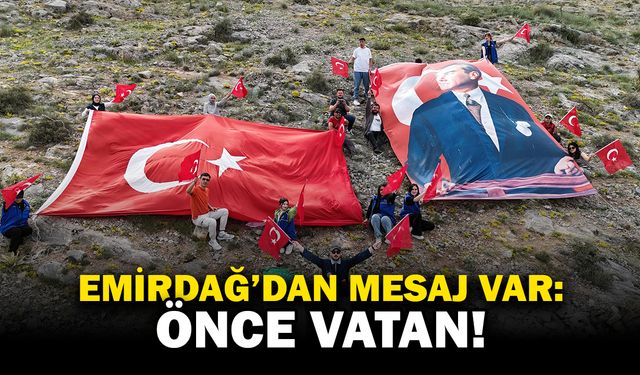 Emirdağ’da Gençlerden Anlamlı 19 Mayıs Mesajı: “Önce Vatan”