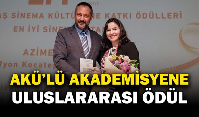 AKÜ GSF Hocası Uluslararası Festivalde Ödül Aldı