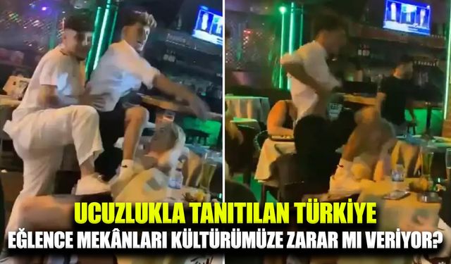 Eğlence mekânlarında tepki çeken görüntüler