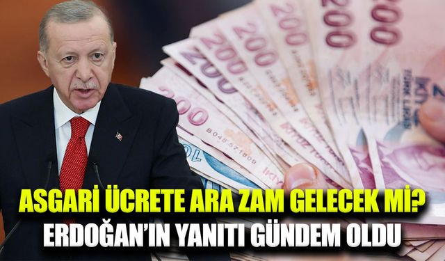 Cumhurbaşkanı Erdoğan’dan asgari ücret açıklaması: “Söyledim ya”