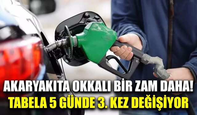 Akaryakıta 5 günde 3. zam geliyor