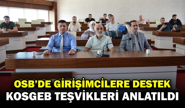 Afyonkarahisar OSB’de Girişimcilik Destek Toplantısı Gerçekleştirildi