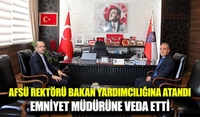 Prof. Dr. Okumuş’tan Emniyet Müdürü Erol’a veda ziyareti