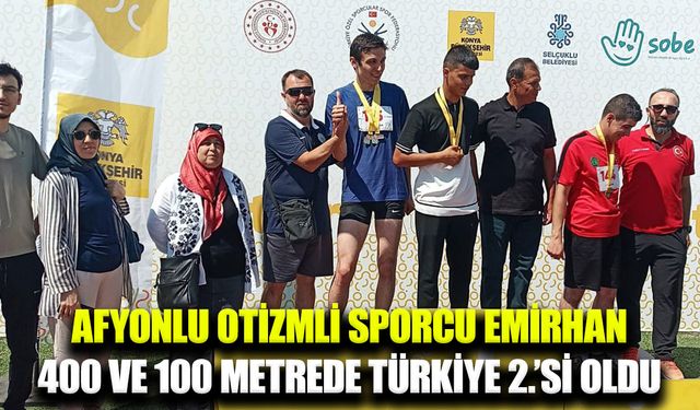 Afyonkarahisarlı Sporcu Emirhan Sancak’tan çifte Türkiye ikinciliği