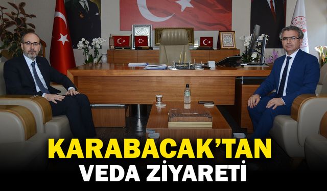 Karabacak’tan Sağlık Müdürü Öztürk’e Veda Ziyareti