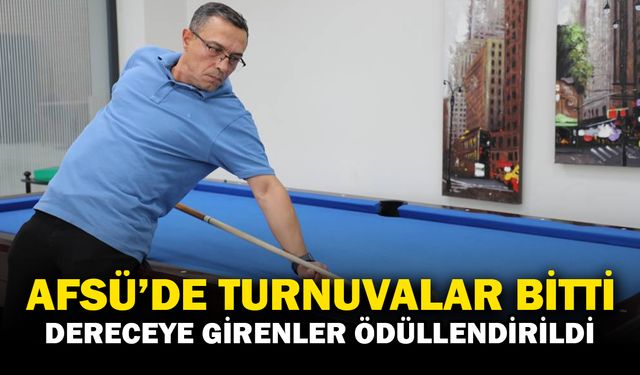 AFSÜ Personel Turnuvaları Tamamlandı: Spor, Sosyal Etkileşimi Güçlendirdi