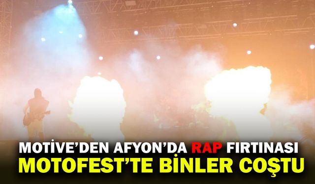Motive’den Afyon’da Rap Fırtınası