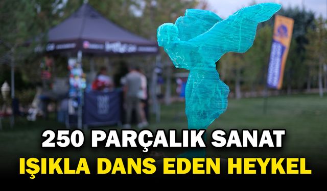 Alperen Özdemir ve Ahmet Erdem Gökçe’den 250 Parçalık Işıkla Etkileşimli Sanat Eseri