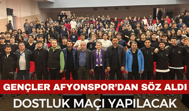 Afyonspor, Süleyman Demirel Fen Lisesi’nde Gençlerle Buluştu