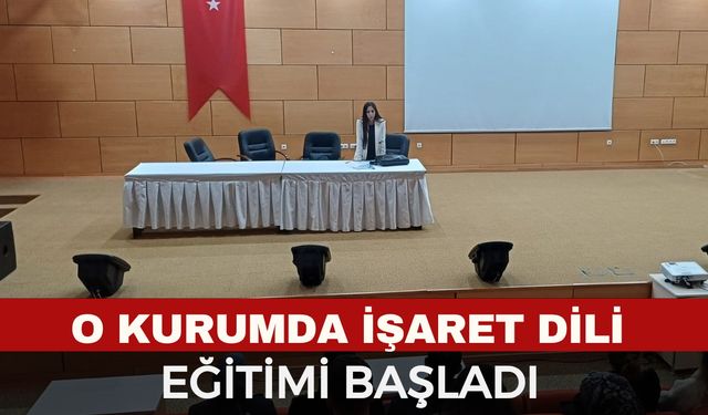 Afyon'da İşaret Dili Eğitimi Başladı