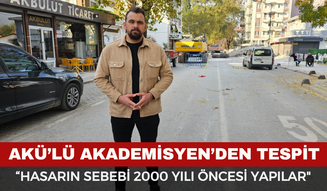 Doç. Dr. Süleyman Gücek: "Sındırgı'daki hasarın sebebi 2000 yılı öncesi yapılar"