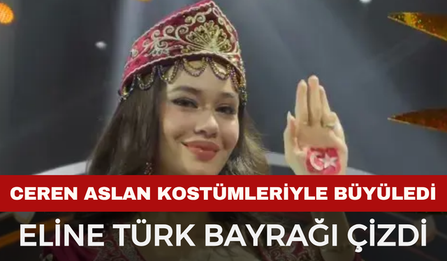 Ceren Arslan, Türk Bayrağı ve Hürrem Sultan Kostümüyle Dikkat Çekti