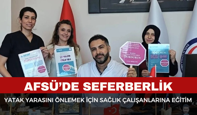 Afyon'da yatak yarasını önlemek için eğitim verildi