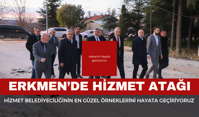 Afyonkarahisar Erkmen'de Hizmet Atağı
