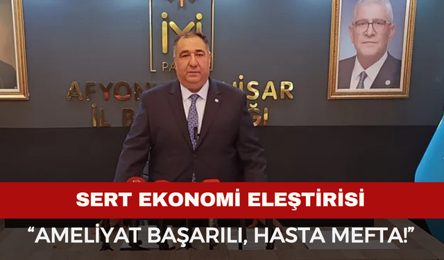 Mısırlıoğlu’ndan Sert Ekonomi Eleştirisi